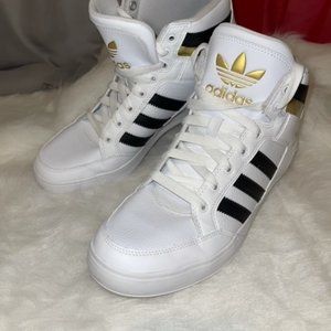 Adidas Hard Court High "White Black Gold" Shoes